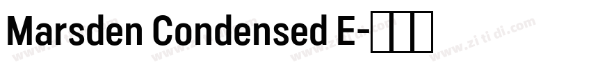 Marsden Condensed E字体转换